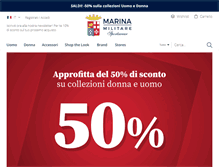 Tablet Screenshot of marinamilitare-sportswear.com